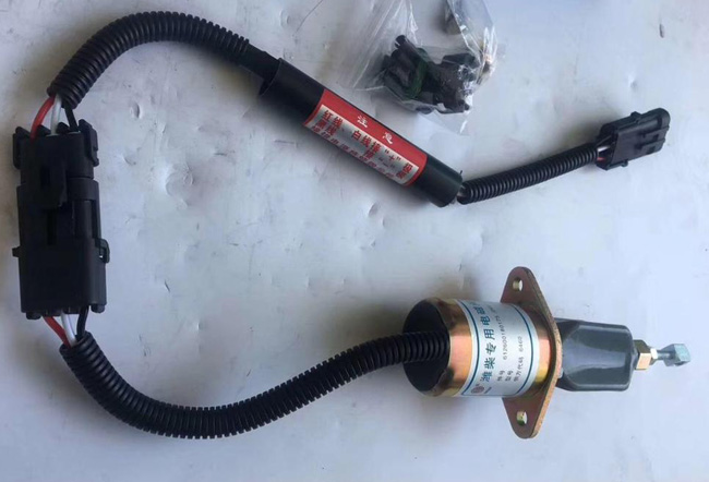 推土機(jī) 濰柴/CECC/sdec 12 v 柴油發(fā)動機(jī)燃油停油電磁閥